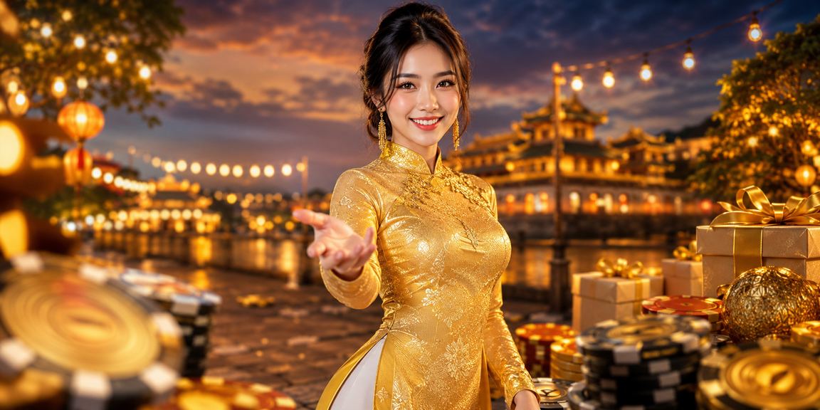 Người dùng VIP tại Huế mặc áo dài nhận thưởng qua ứng dụng di động